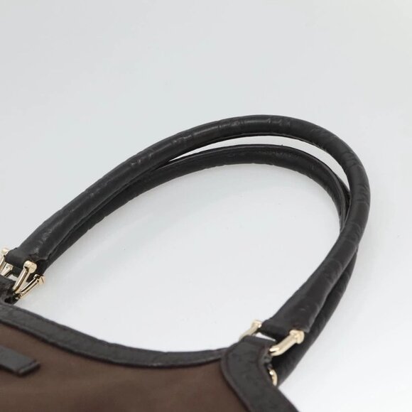 GUCCI Tote Bag Canvas Outlet Brown Gold 279153 Auth bs26148 - Picture 9 of 16